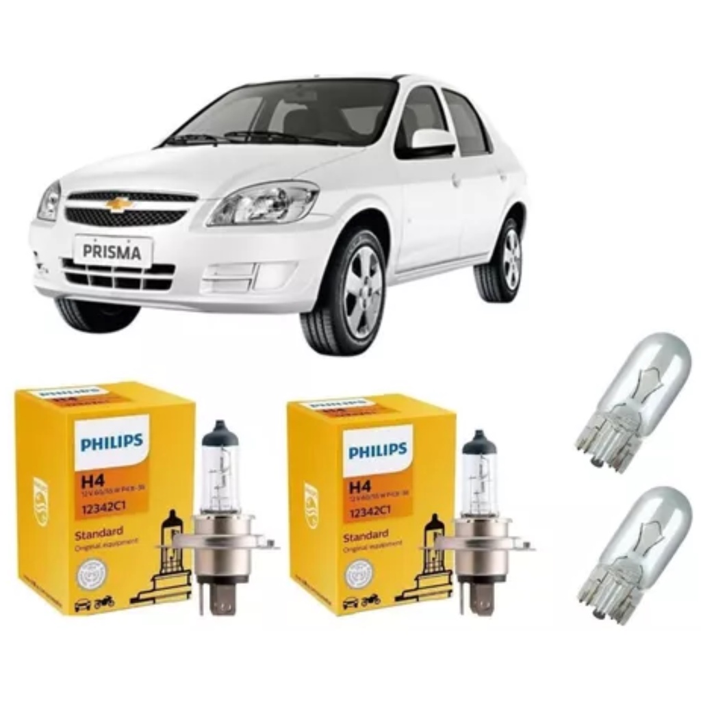 Kit Lâmpadas Farol Dianteiro Prisma 2006 Até 2011