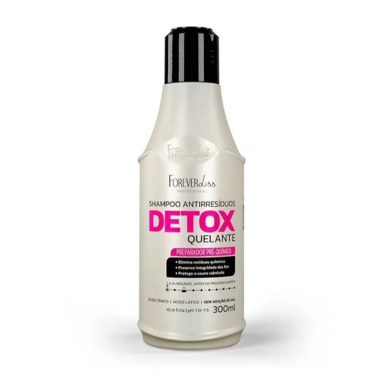 Shampoo Antirresíduos Detox Quelante 300ml Forever Liss