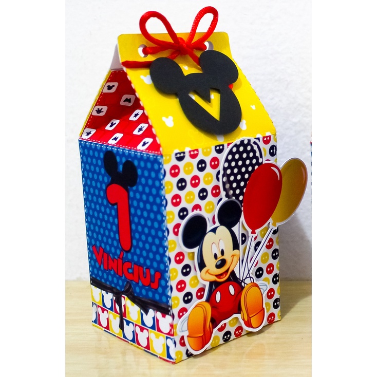 kit  30 mimos personalizados Caixinhas para Aniversario LEMBRANCINHA DE FESTA TEMA: MICKEY/ cod.68 LEIA A DESCRIÇAO.