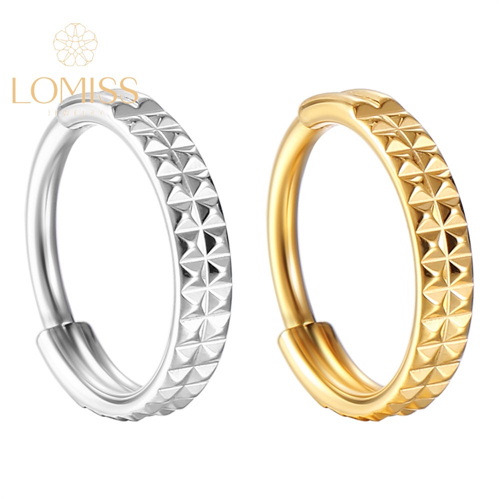 Piercing Septril Rook Conch Nariz Argola AÇo CirÚrgico Pvd Segmento Articulado Detalhada Lomiss piercing