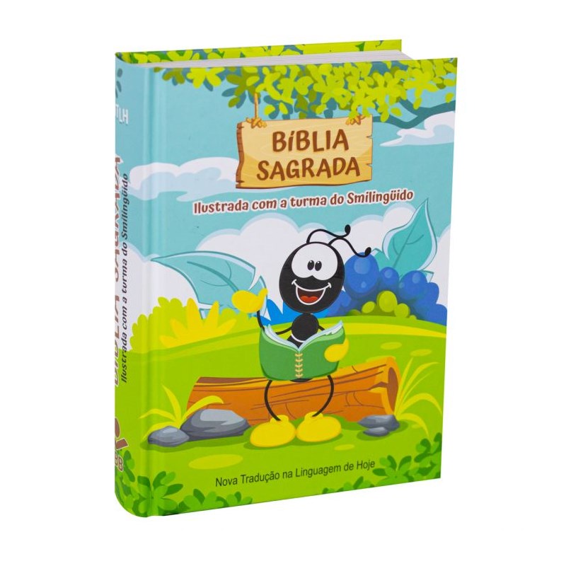 Bíblia Sagrada Ilustrada com a turma do Smilingüido | NTLH | Média Capa Dura em Oferta na Shopee