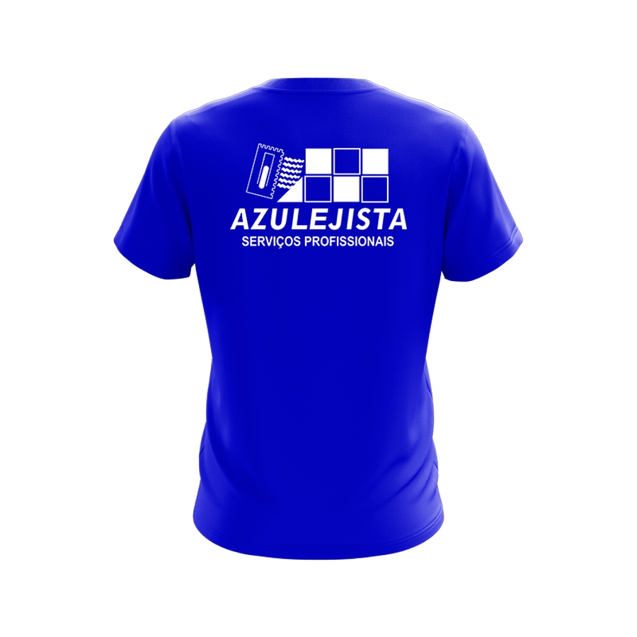 Camiseta Azulejista Uniforme Profissional Serviço