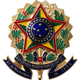 BRASÃO RECORTADO REPÚBLICA 100mm