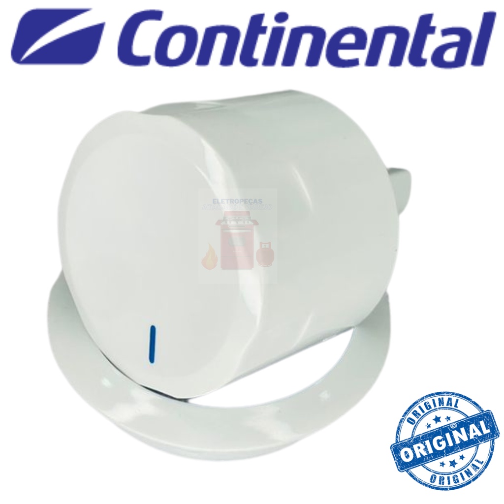 1 Botão para o Fogão Continental Branco Com Moldura
