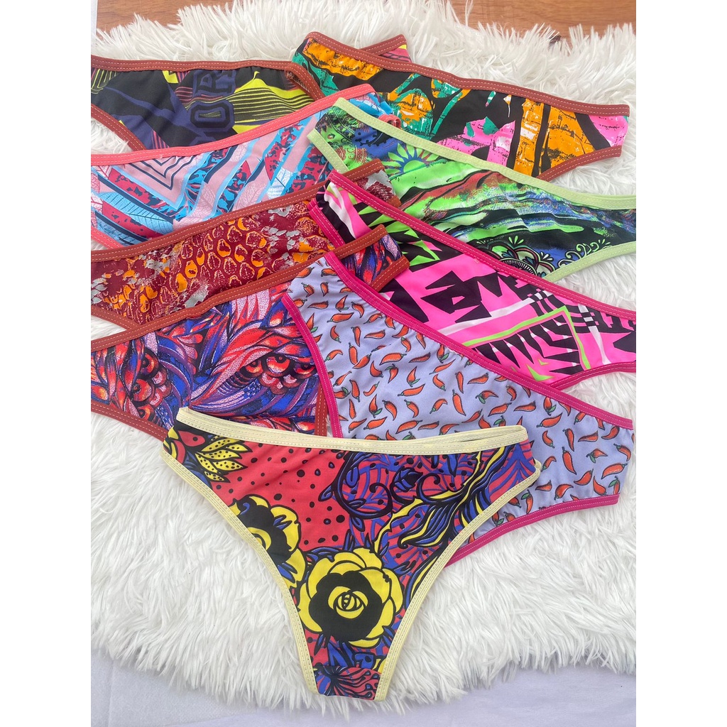 Calcinhas tanga basica conforto sortida super confortaveis P M G GG/ ideal para o dia a dia SUPER PROMOÇÃO