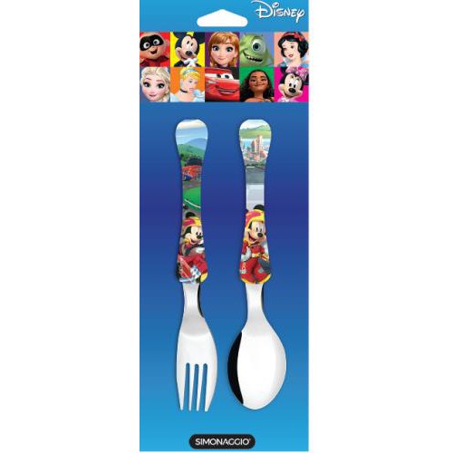 Disney Cartela - Jg Talher 2 Pcs Mickey