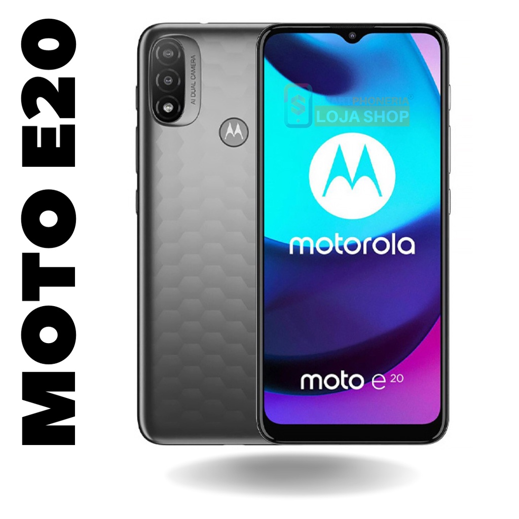 Smartphone Celular, Motorola Moto E20 - 32GB / 2GB RAM