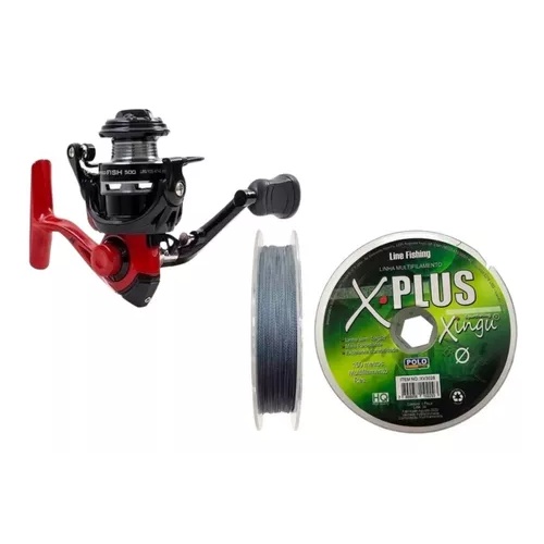 Molinete Speed Fish 500 4rol Micro Linha Multifilamento 0,23