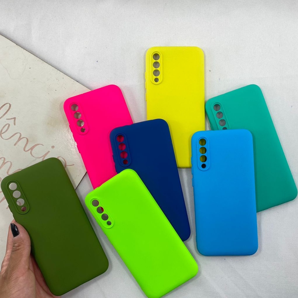 Capa Xiaomi Mi A3 Silicone Aveludada Proteção Câmera Cores Capinha Custo Beneficio