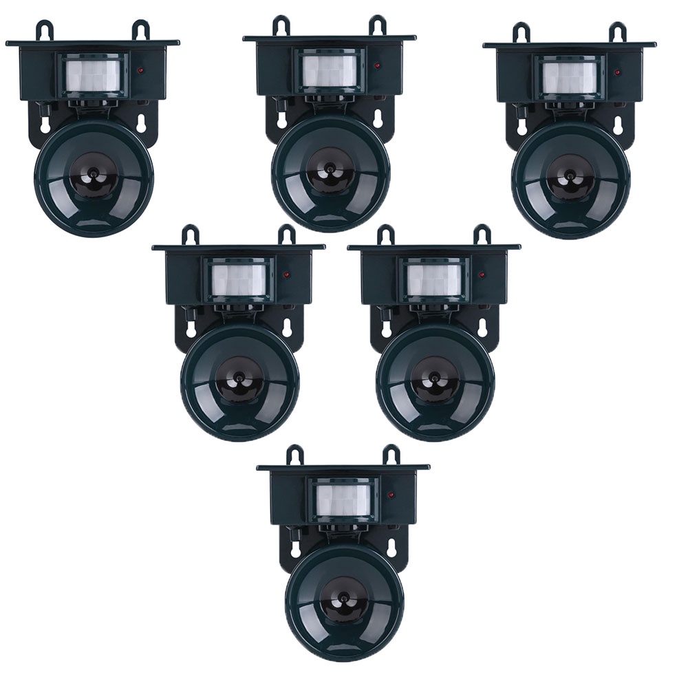 Repelente Solar Ultrassonico Kit 6 Uni Afasta Pombo Aves Pragas Insetos Sensor Movimento Detecta Presença Casa Jardim