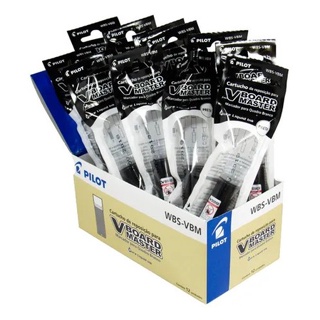 Refil De Tinta Pincel De Quadro Branco Pilot Wbs Cx/12unid. PRETO em Oferta na Shopee