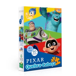 Quebra Cabeça Pixar 60 Peças - Toyster 8051 em Oferta na Shopee