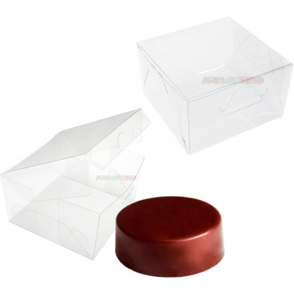 50 Caixas De Acetato 6x6x4 Transparentes para pão de mel Bem Casado Doces Pão de Mel Lembrancinhas em Oferta na Shopee