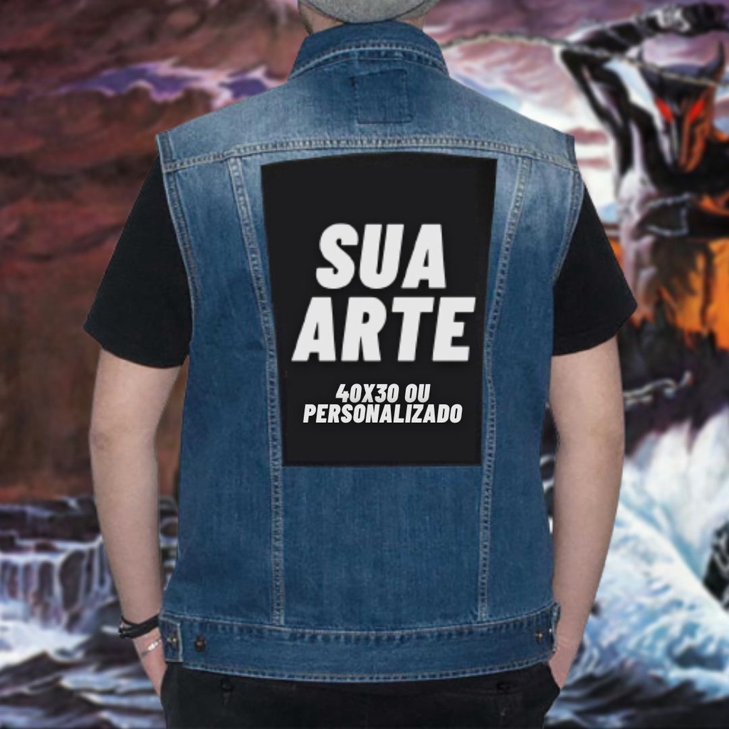 BackPatch 40 cm X 30 cm Bandas Rock Personalizado (ENVIO IMEDIATO) (ENVIE SUA ARTE) em Oferta na Shopee
