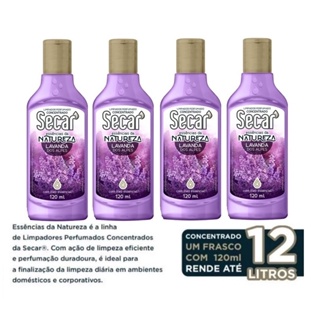 4 uni Limpador Concentrado Perfumado Lavanda Dos Alpes 120ml em Oferta na Shopee