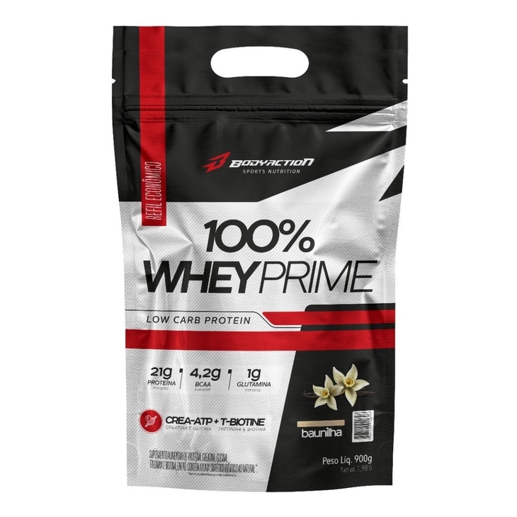 100% Whey Protein Concentrado Prime Refil Low Carb Creatina em Oferta na Shopee