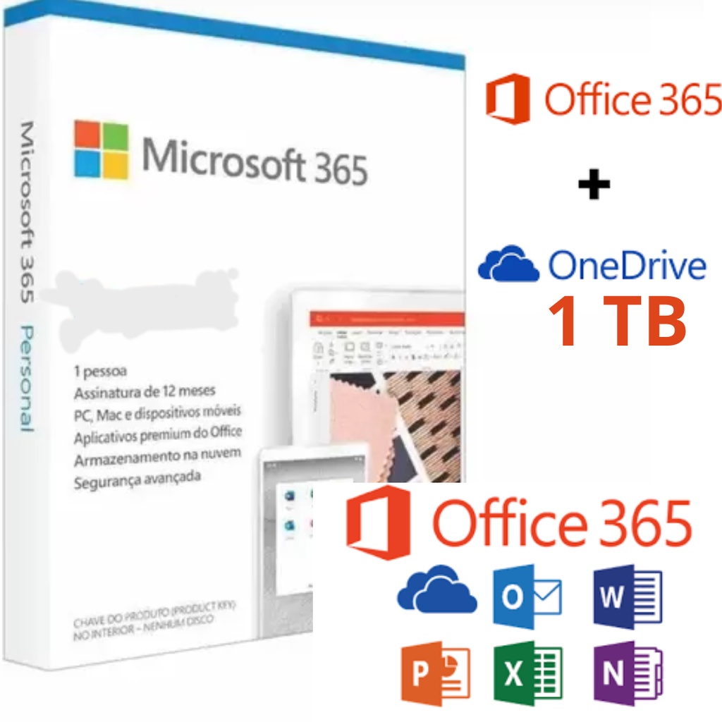 OFERTA DO DIA  Office 365 Personal + 1 TB de armazenamento no