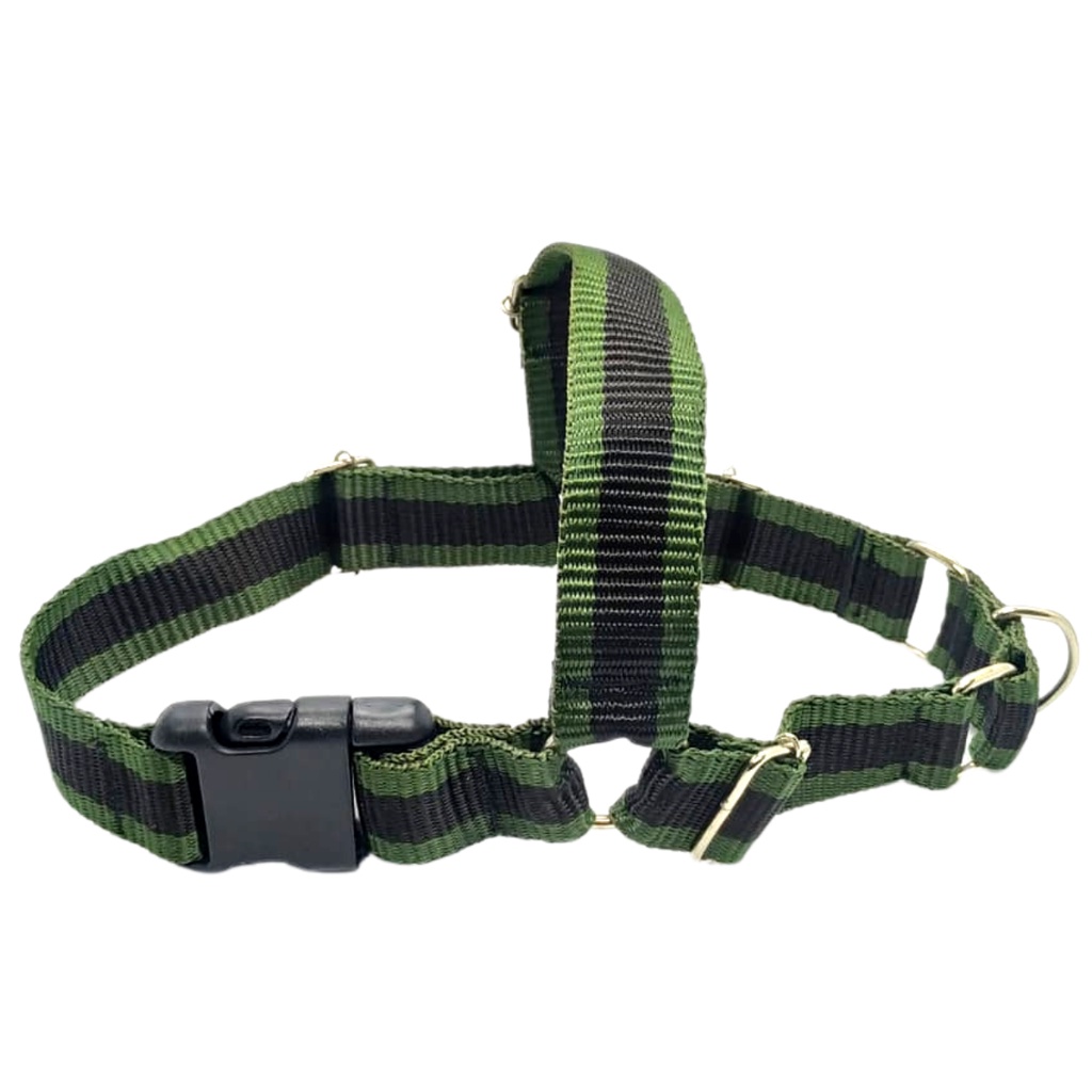 Coleira Peitoral de Cachorro Anti-Puxão Verde Camuflado Guia Mosquetão Cães em Geral Labrador Pitbull Pastor Alemão Fila Rottweiler Golden da Fábrica