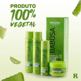Kit Capilar Babosa - Super Hidratação, extra brilho