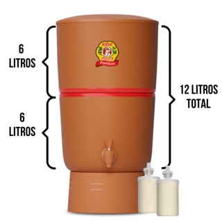 Filtro de Barro São João Premium Stefani 6 Litros