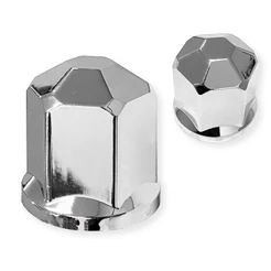 20 Capa Porca Diamante Cromada Roda Caminhão 32/33mm