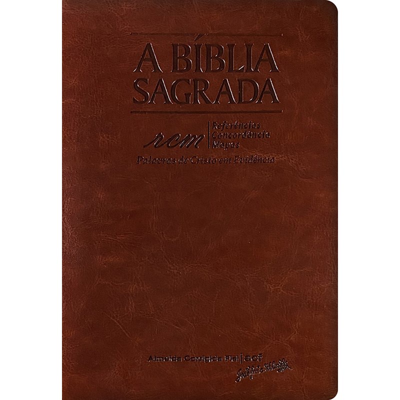 Bíblia Sagrada RCM | ACF | Letra Gigante | Capa Luxo Mogno