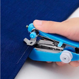Mini Máquina Costura Manual Para Costuras e Reparos Rápidos Portátil De Mão Tecido Lã