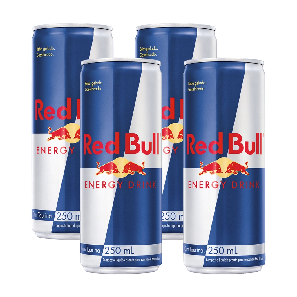 Red Bull 250ml Pack C/04 Latas em Oferta na Shopee