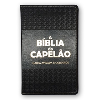 A Bíblia do Capelão | ARC | Letra Grande | Harpa Avivada | Capa Preta em Oferta na Shopee