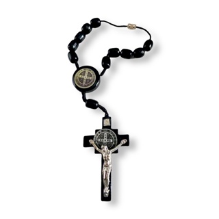 Dezena Terço Retrovisor Carro Medalha de São Bento 20cm em Oferta na Shopee