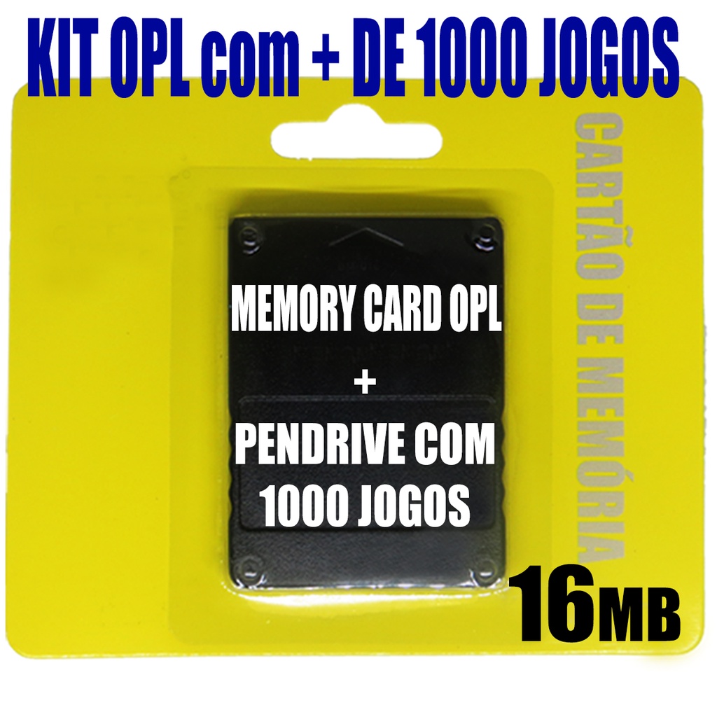 Kit OPL Memory Card + Pendrive - Pronto Para Usar