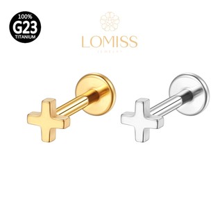 Piercing Helix, Tragus, Conch, Nariz, Boca-Medusa Labret Rosca Interna Pvd TitÂnio G23《Lomiss  piercing》 em Oferta na Shopee