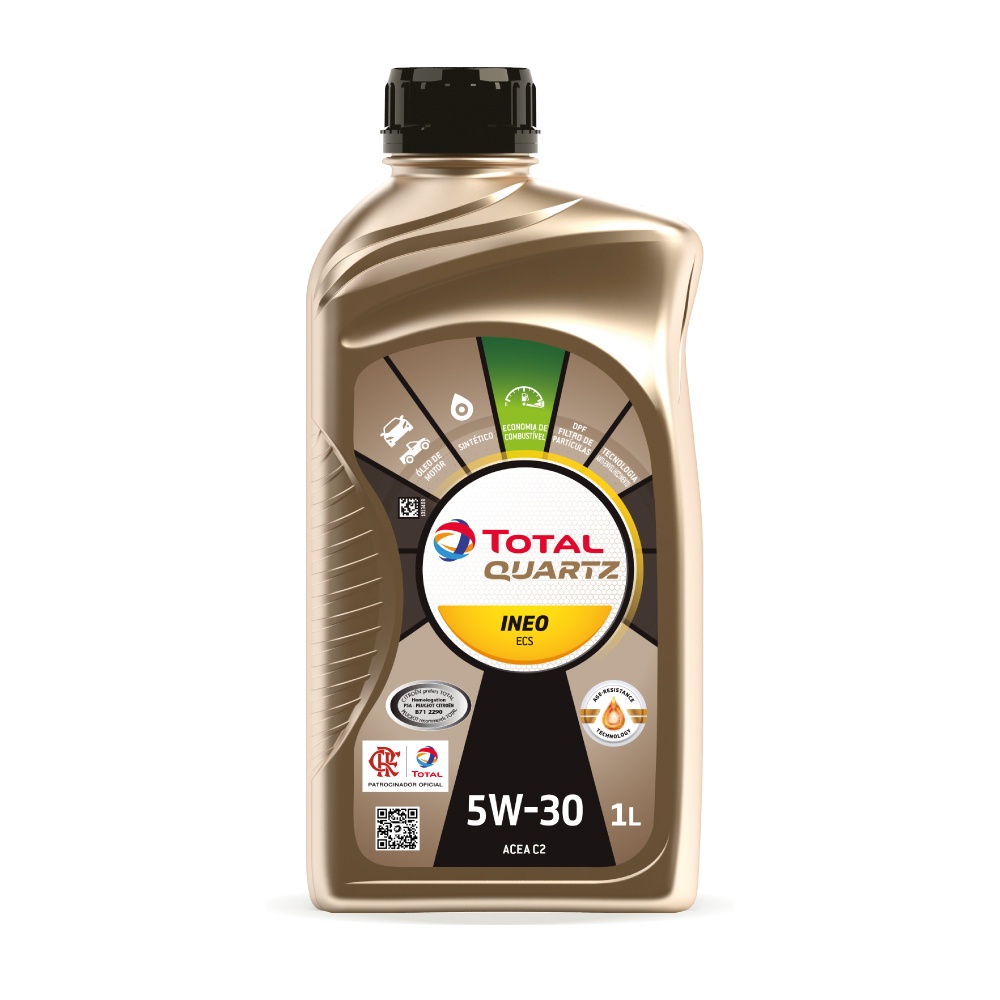 Óleo Total Sintético 5w30 Quartz Ineo Ecs - Original em Oferta na Shopee