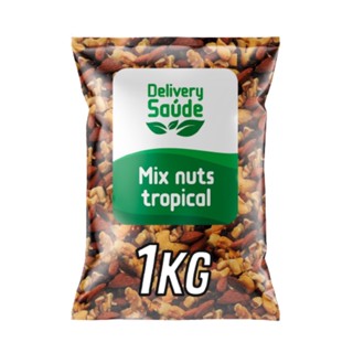 MIX PREMIUM NUTS 1KG Castanha de Caju/Castanha do Pará/Amêndoas/Nozes/Cranberry/Uva Passas...