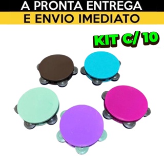 10 Pandeiros de Plástico para Prenda Infantil Lembrancinha Doação Infantil Colorido em Oferta na Shopee
