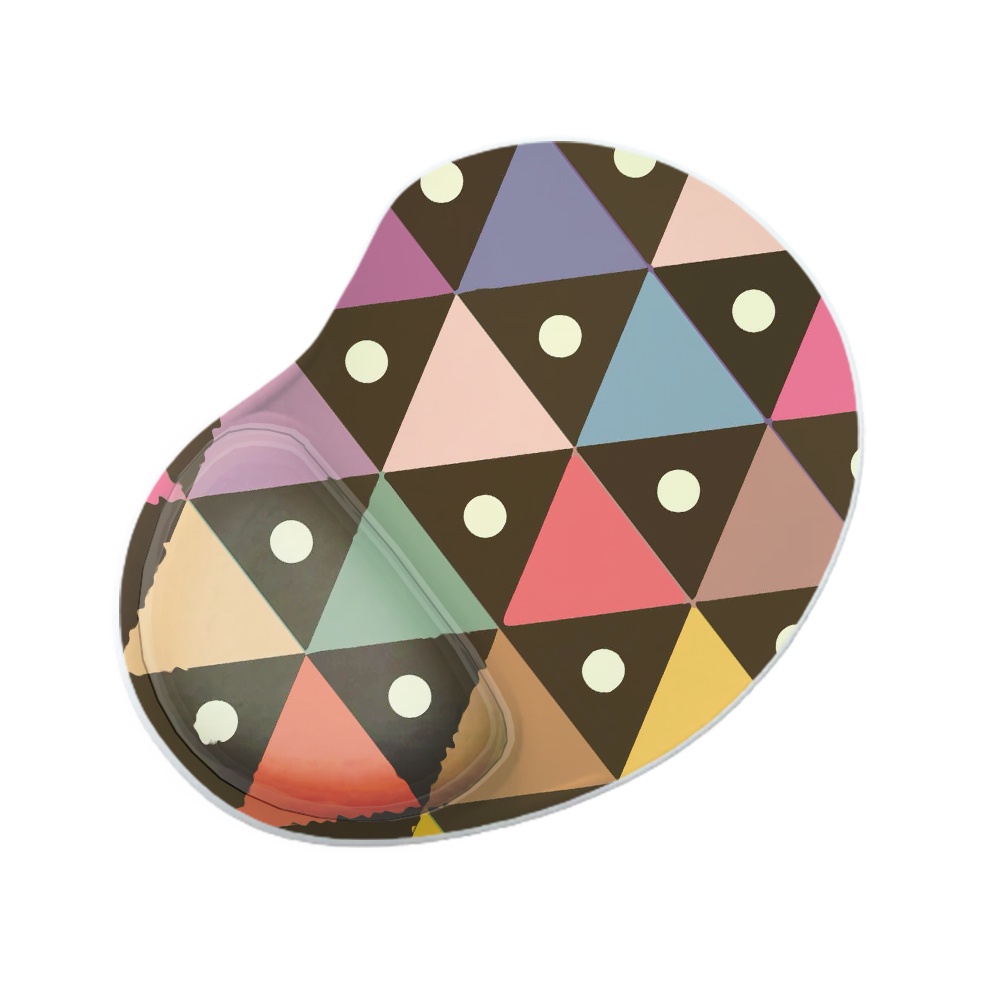 Mouse Pad Ergonomico Gota Triangulos Bolinha C
