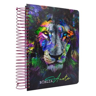 Bíblia Anote Slim | NVT | Capa Espiral Leão color em Oferta na Shopee