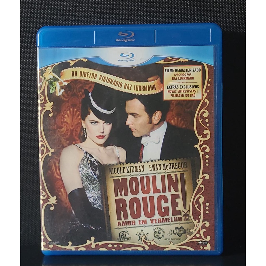 Blu Ray Moulin Rouge Amor Em Vermelho  SEMINOVO RARO