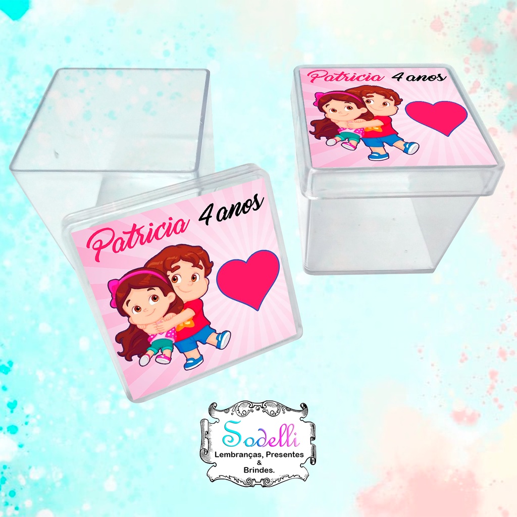 Lembrancinhas Maria Clara e Jp - 30 | 20 | 10 Caixinhas Acrílicas Personalizadas