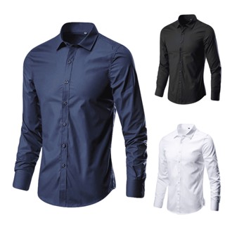 Kit 3 Camisas  Social Masculina Manga Longa Slim