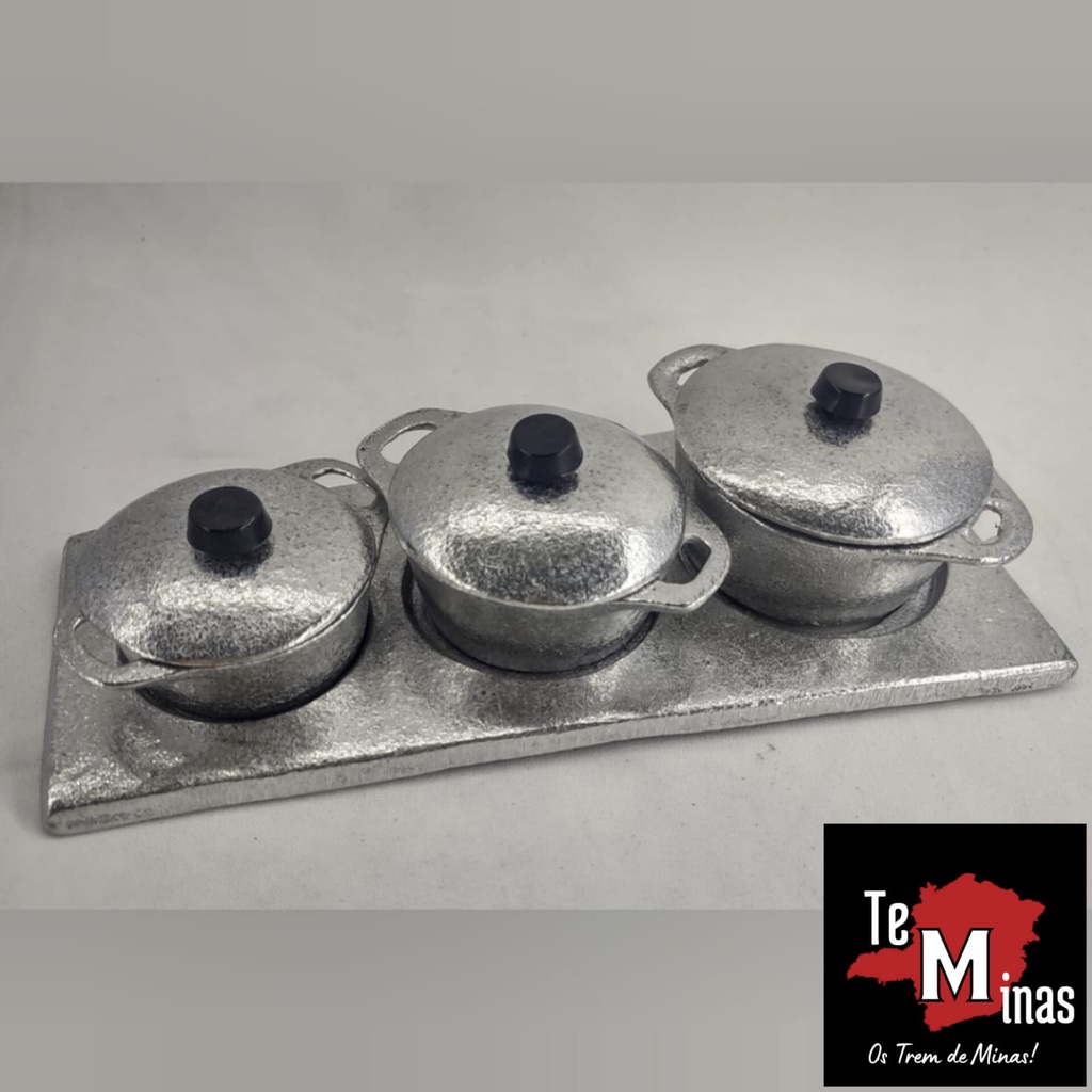 Miniatura de Chapa de Fogão e Panelas em Aluminio Prata em Oferta na Shopee