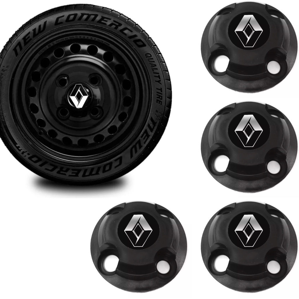 JOGO CALOTINHAS RENAULT SANDERO LOGAN CLIO KANGOO MEGANE