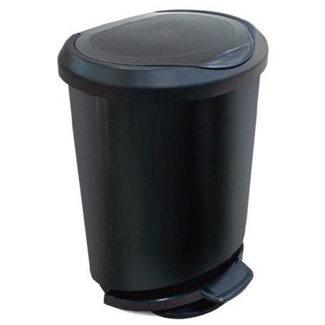 LIXEIRA C/ PEDAL 45L PRETA