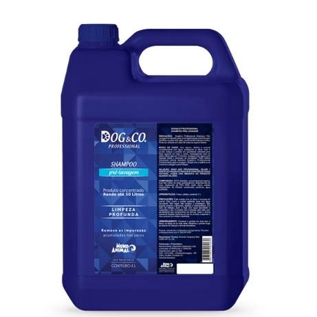 Dog & Co Shampoo Pré-Lavagem 5L para Cães Mudo Animal em Oferta na Shopee