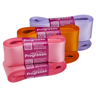 Fita de Cetim 38mm Progresso Face Simples N°9 10m em Oferta na Shopee