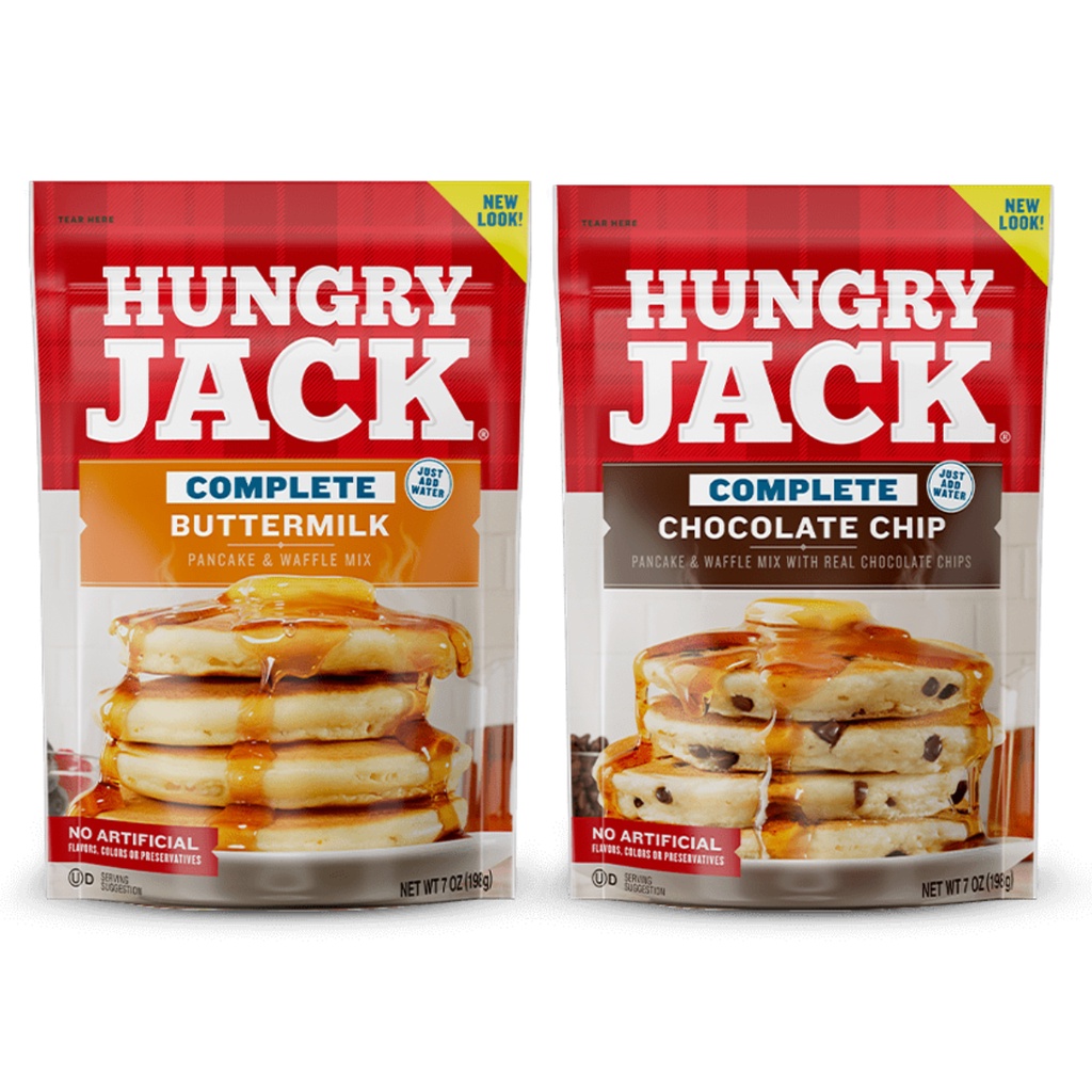 Kit 2 Sabor Hungry Jack Massa P/ Panqueca 198g Importada