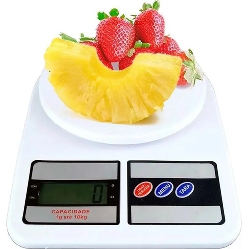 Balança Digital De Precisão Cozinha 10kg Nutrição e Dieta + 2 Pilhas