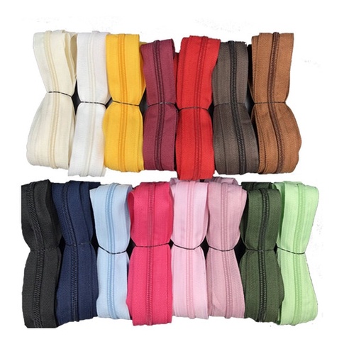 Ziper de Nylon n5/6 Coloridos para Bolsas Mochilas Artesanato em geral - Atacado em Oferta na Shopee