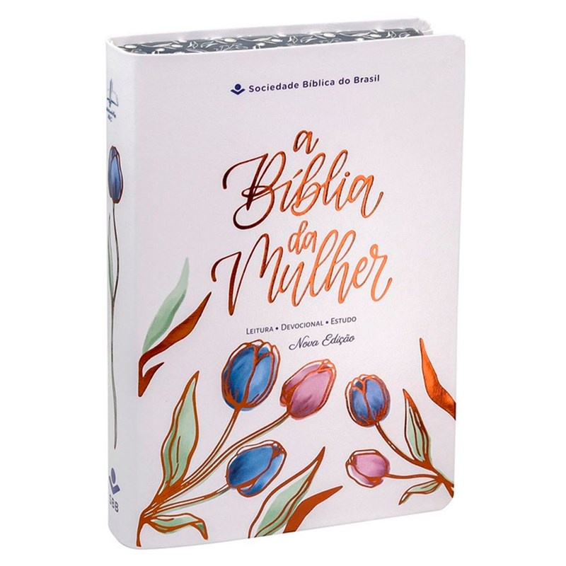 A Bíblia da Mulher | Letra Grande | ARC | Capa Luxo Branca em Oferta na Shopee