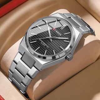 Relógios Masculinos Original CURREN Marca Mãos Luminosas Correia De Aço Inoxidável Simples Retro Fashion Business Casual Sports Quartz À Prova D